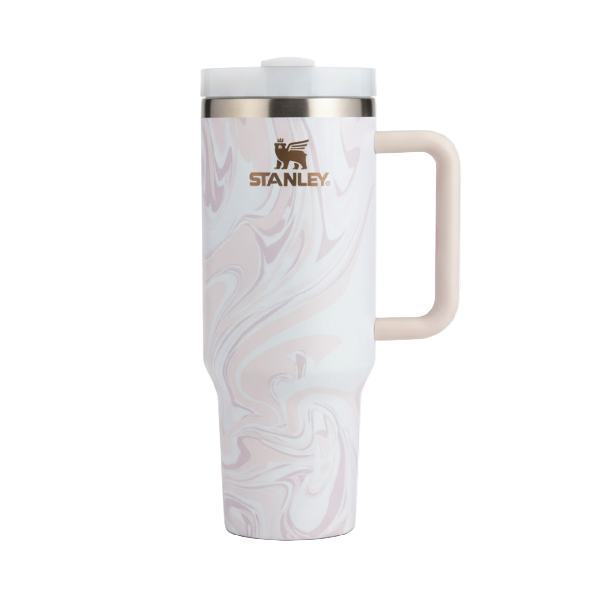 Quencher H2.0 Flowstate Tumbler 40 OZ - Pink Swirl Marble