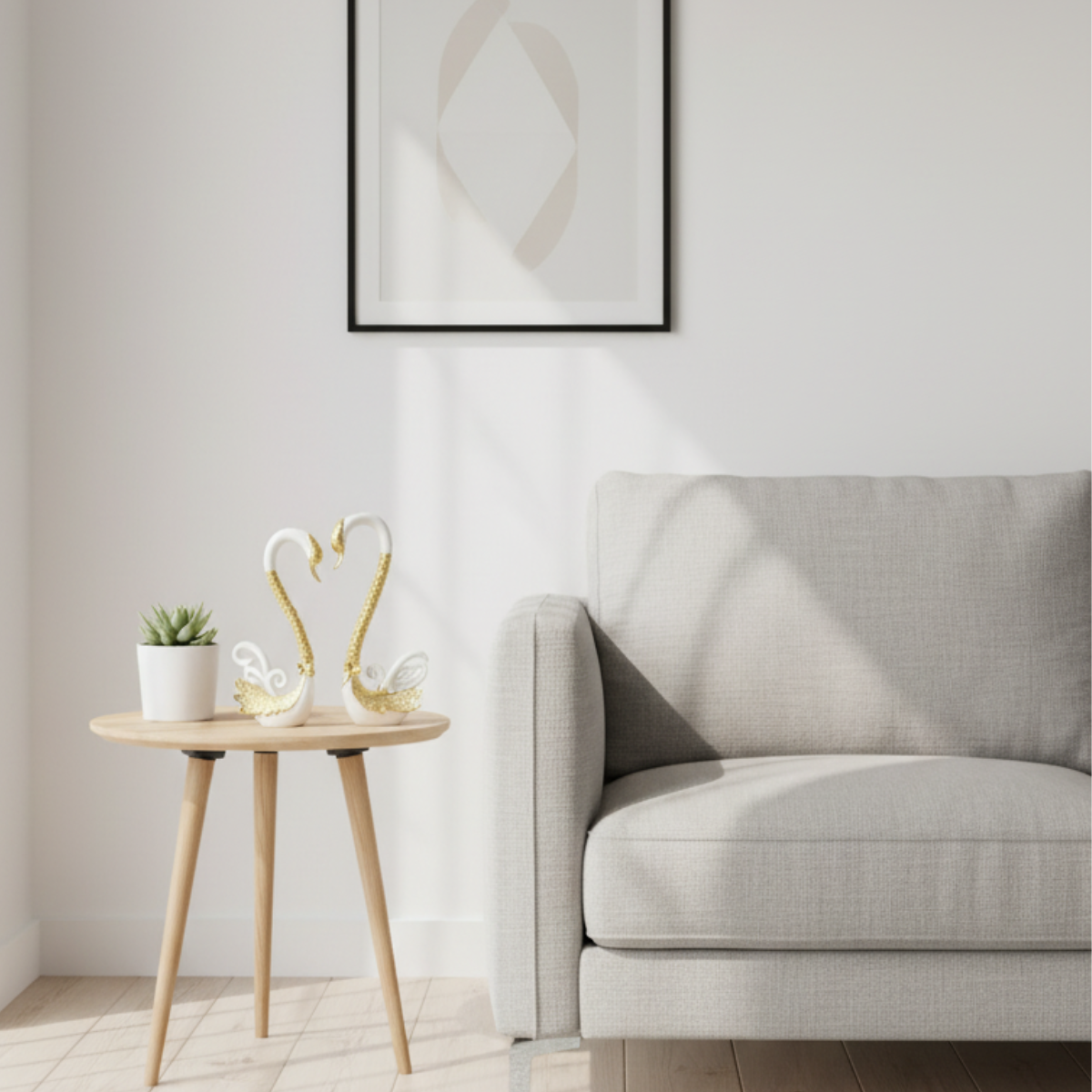 Serenity Swan Pair Gold