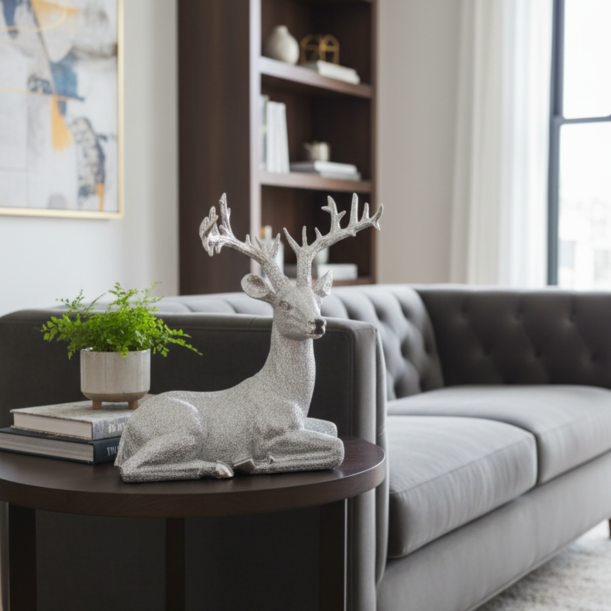 Majestic Serenity Reindeer Silver