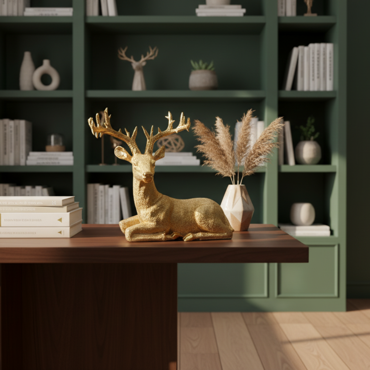 Majestic Serenity Reindeer Gold