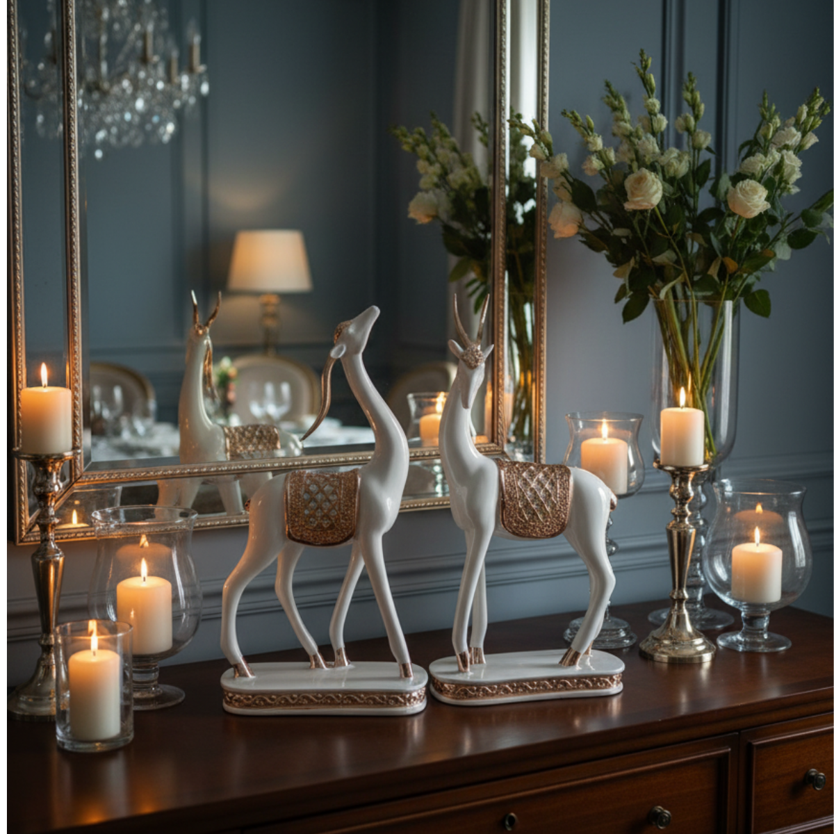 Harmony Deer Duo Rose Gold