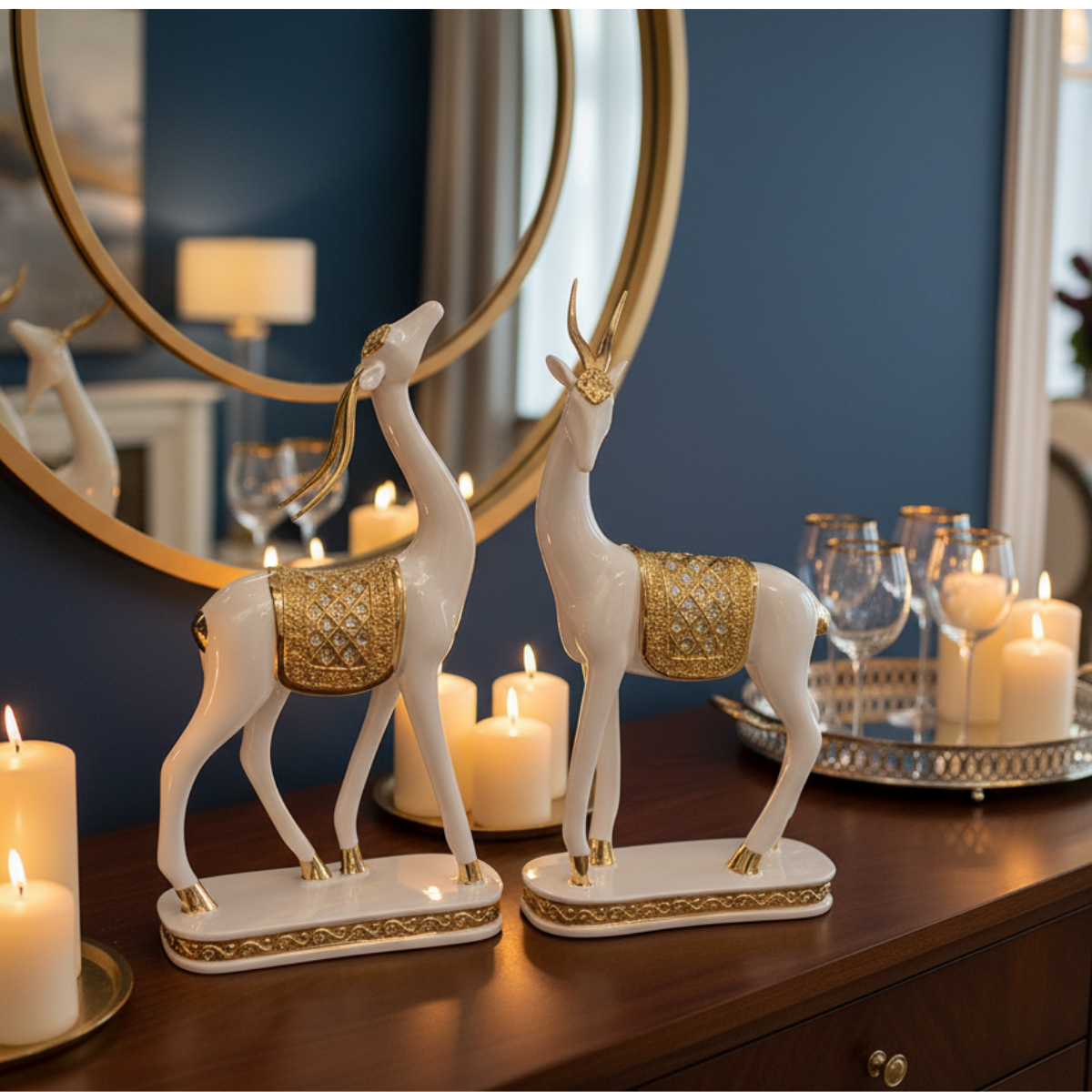Harmony Deer Duo Gold