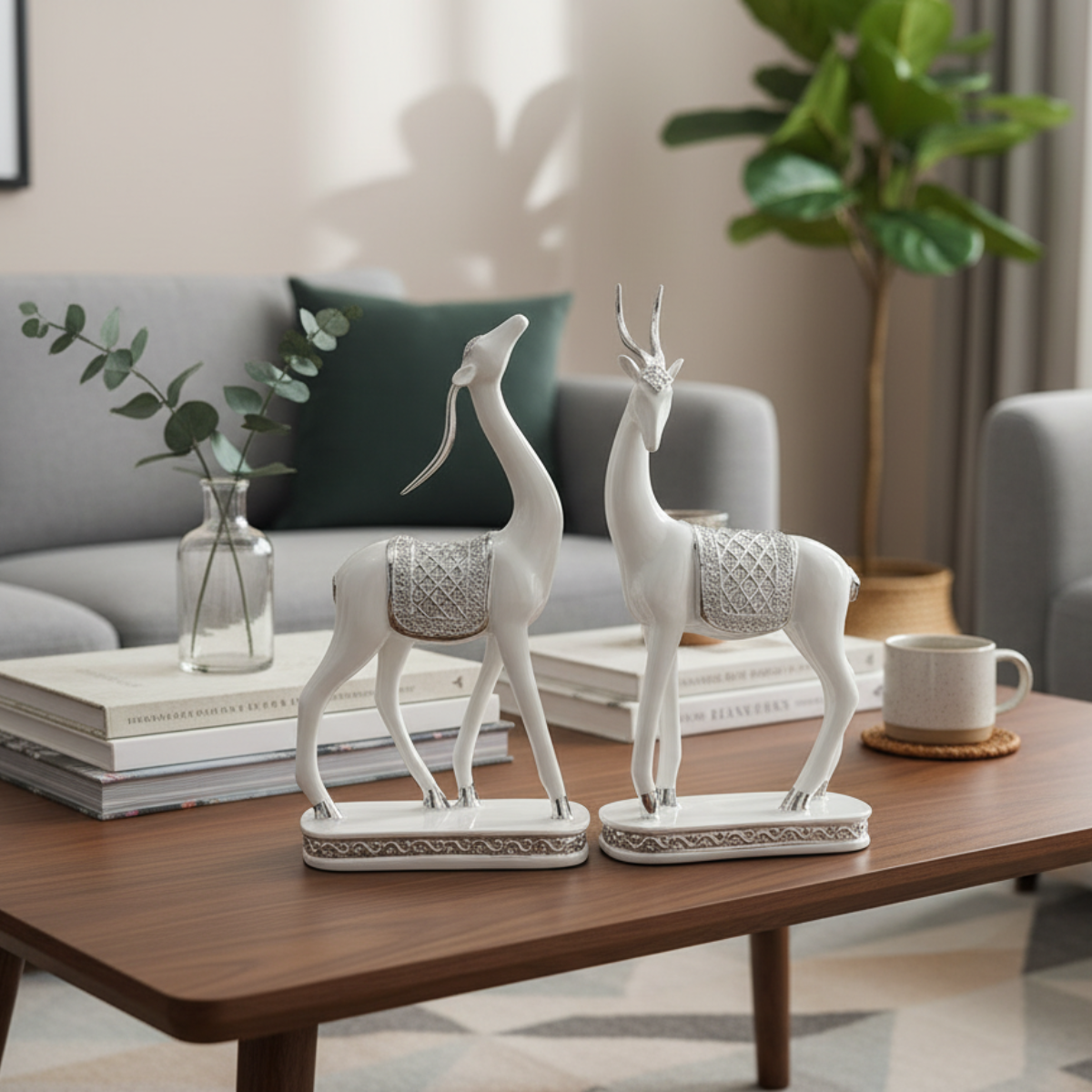 Harmony Deer Duo Silver
