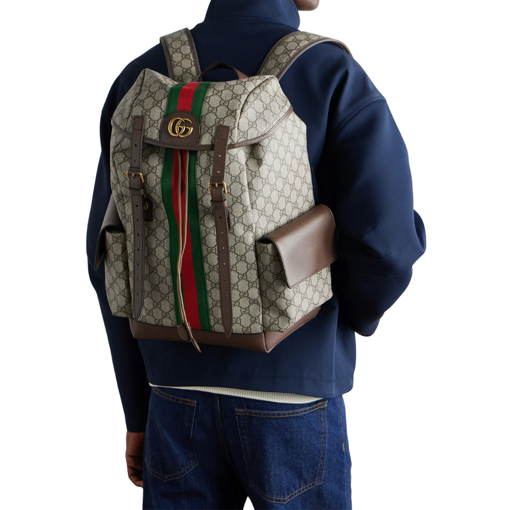 Ophidia Large Backpack Beige