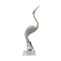 Serenity Crane Sculpture Silver