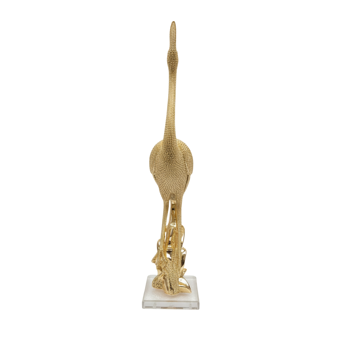 Serenity Crane Sculpture Gold