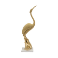 Serenity Crane Sculpture Gold
