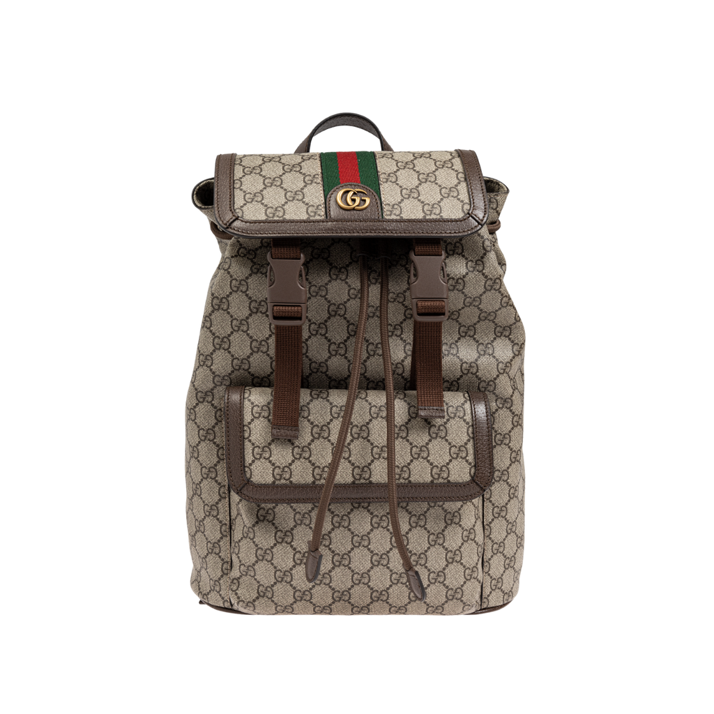 Ophidia Small Backpack Beige
