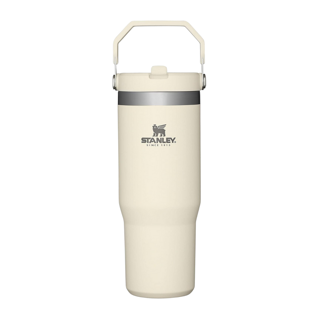 IceFlow Flip Straw Tumbler 30 OZ - Cream