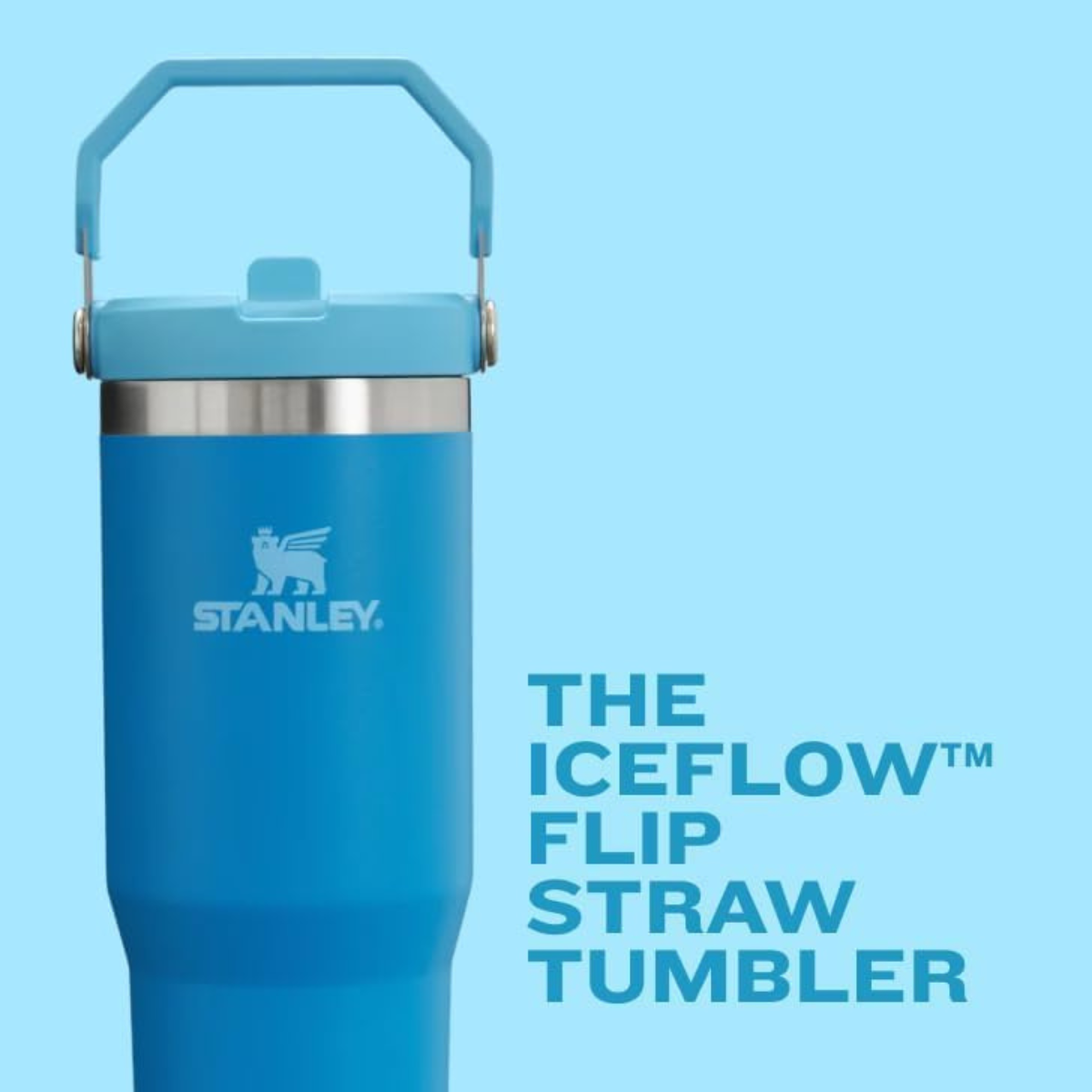 IceFlow Flip Straw Tumbler 30 OZ - Purple