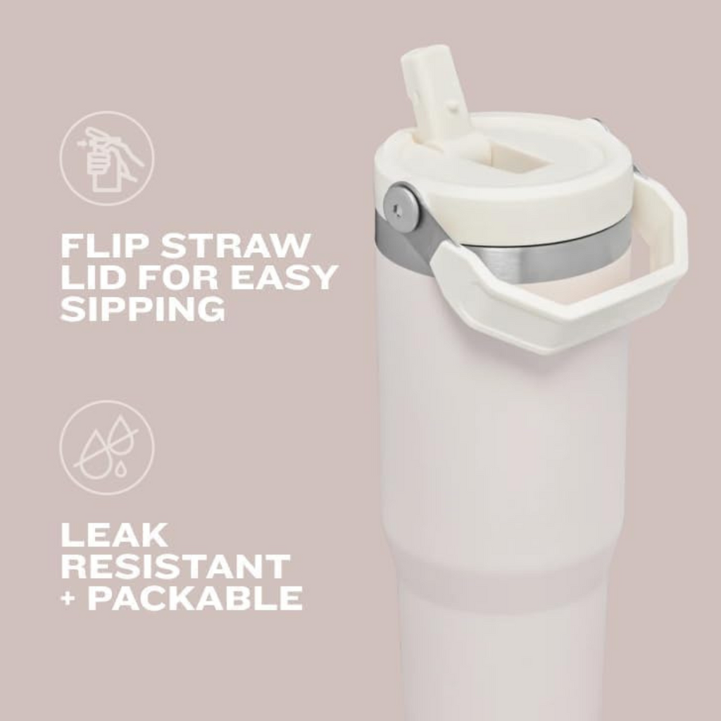 IceFlow Flip Straw Tumbler 30 OZ - Azure Blue