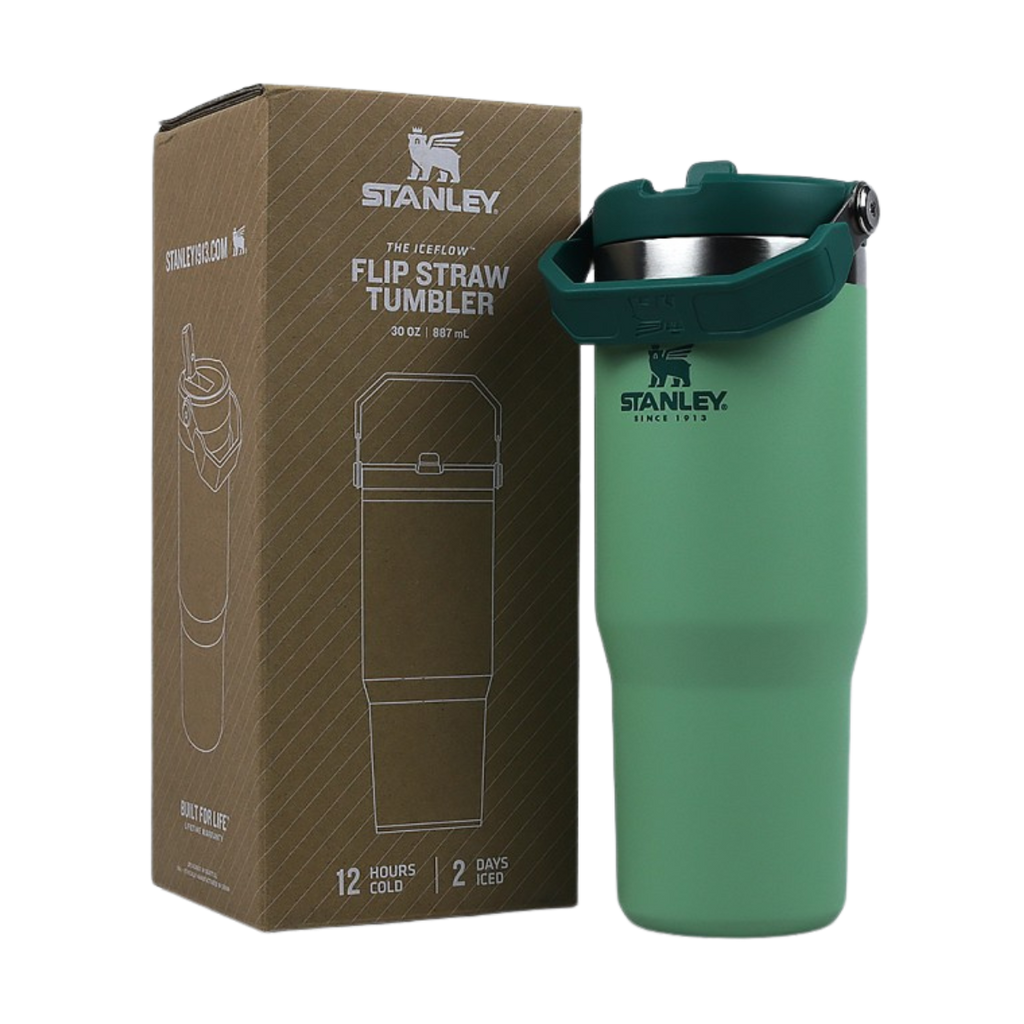 IceFlow Flip Straw Tumbler 30 OZ - Green