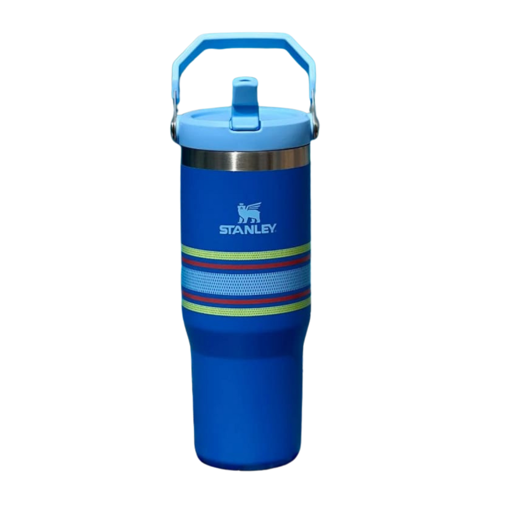 IceFlow Flip Straw Tumbler 30 OZ - Azure Blue