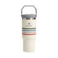 IceFlow Flip Straw Tumbler 30 OZ - Cream Ash