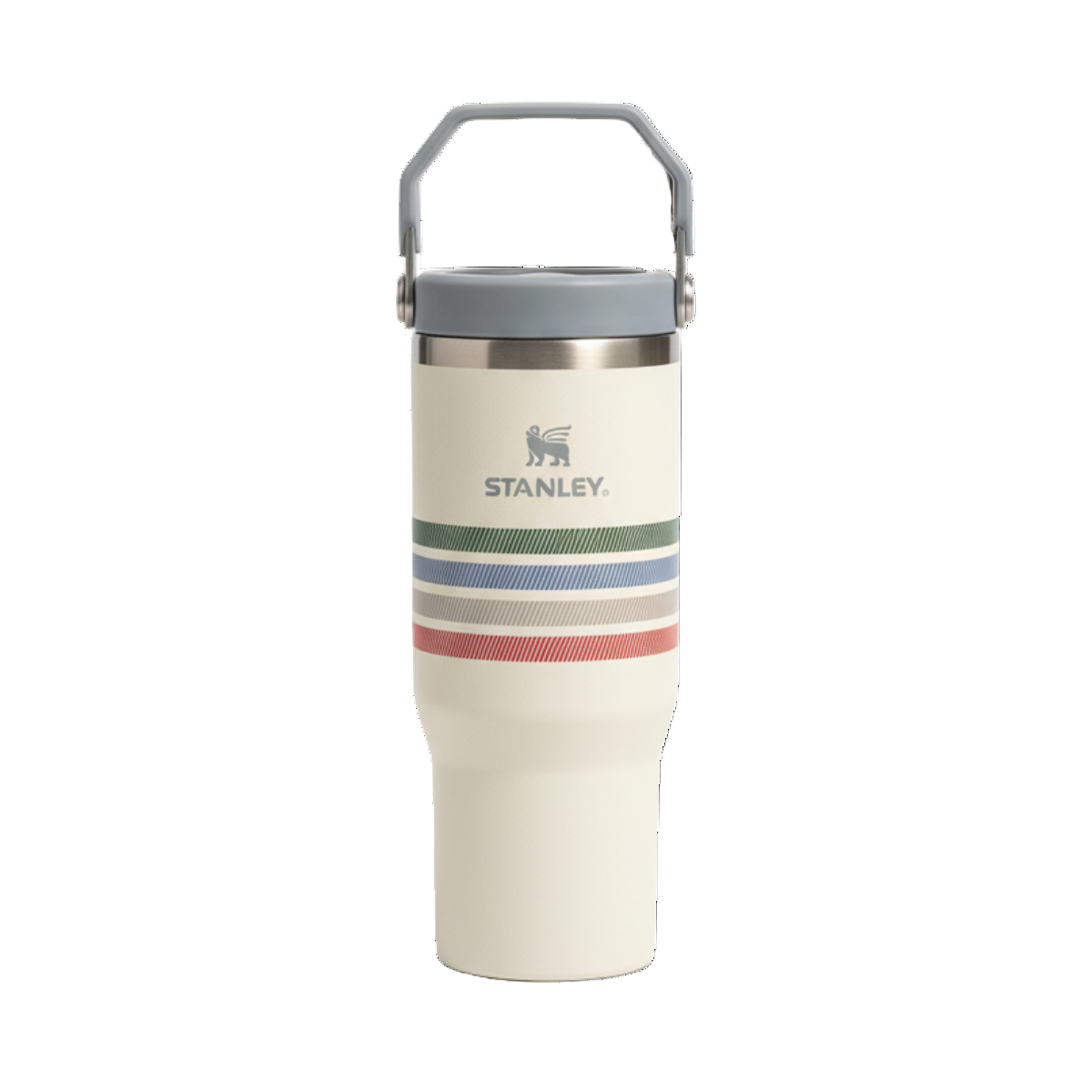 IceFlow Flip Straw Tumbler 30 OZ - Cream Ash