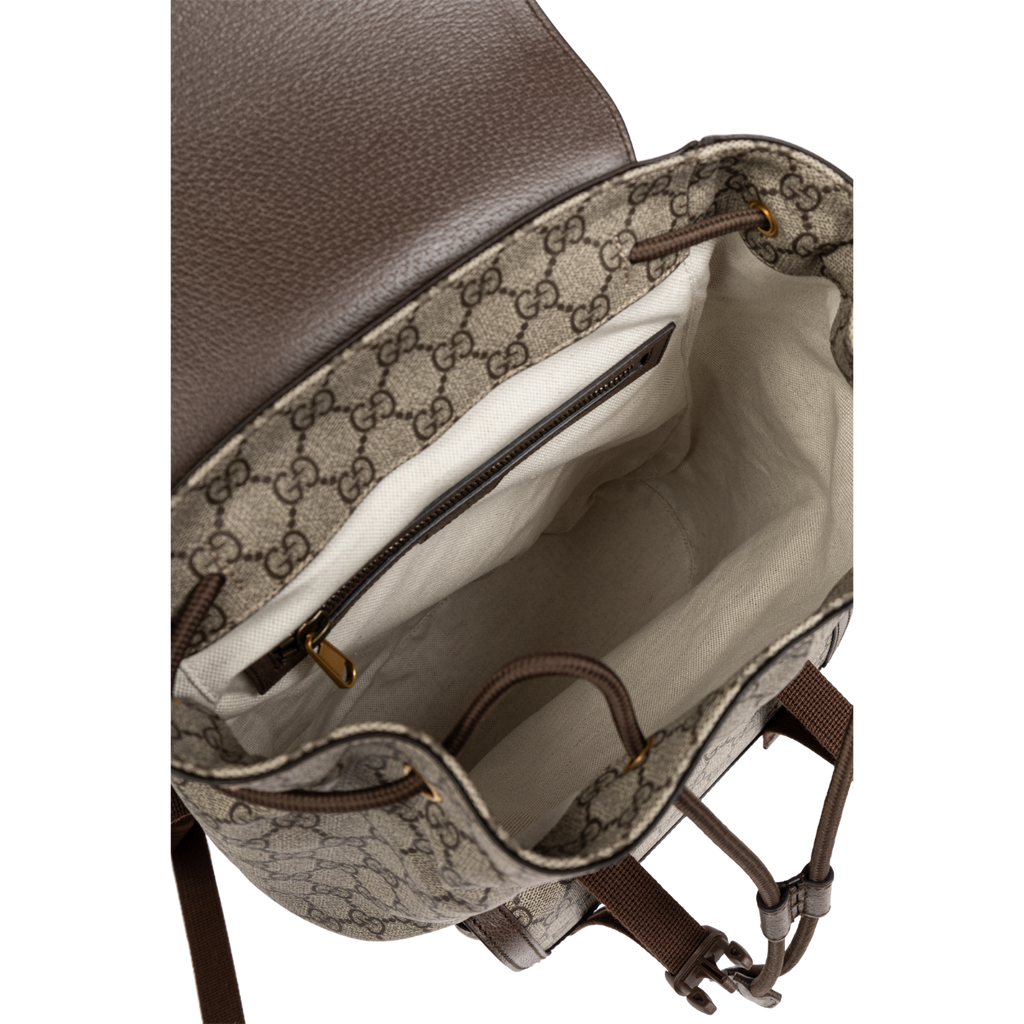 Ophidia Small Backpack Beige