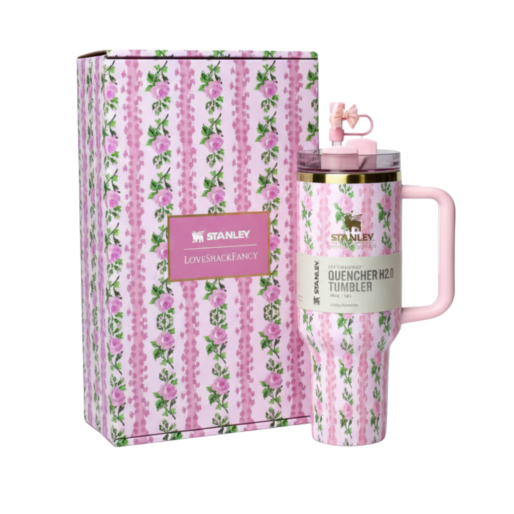 Love Shack Fancy Quencher H2.0 Flowstate Tumbler 40 OZ - Blooming Heirloom