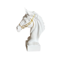 Horse Head Sculpture White