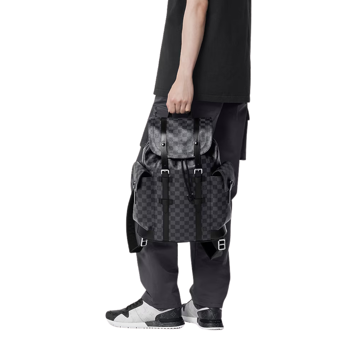 LV Christopher Backpack Canvas Graphite