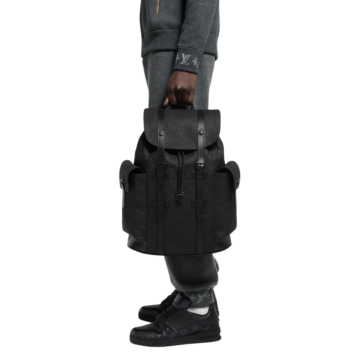 LV Christopher Backpack Black