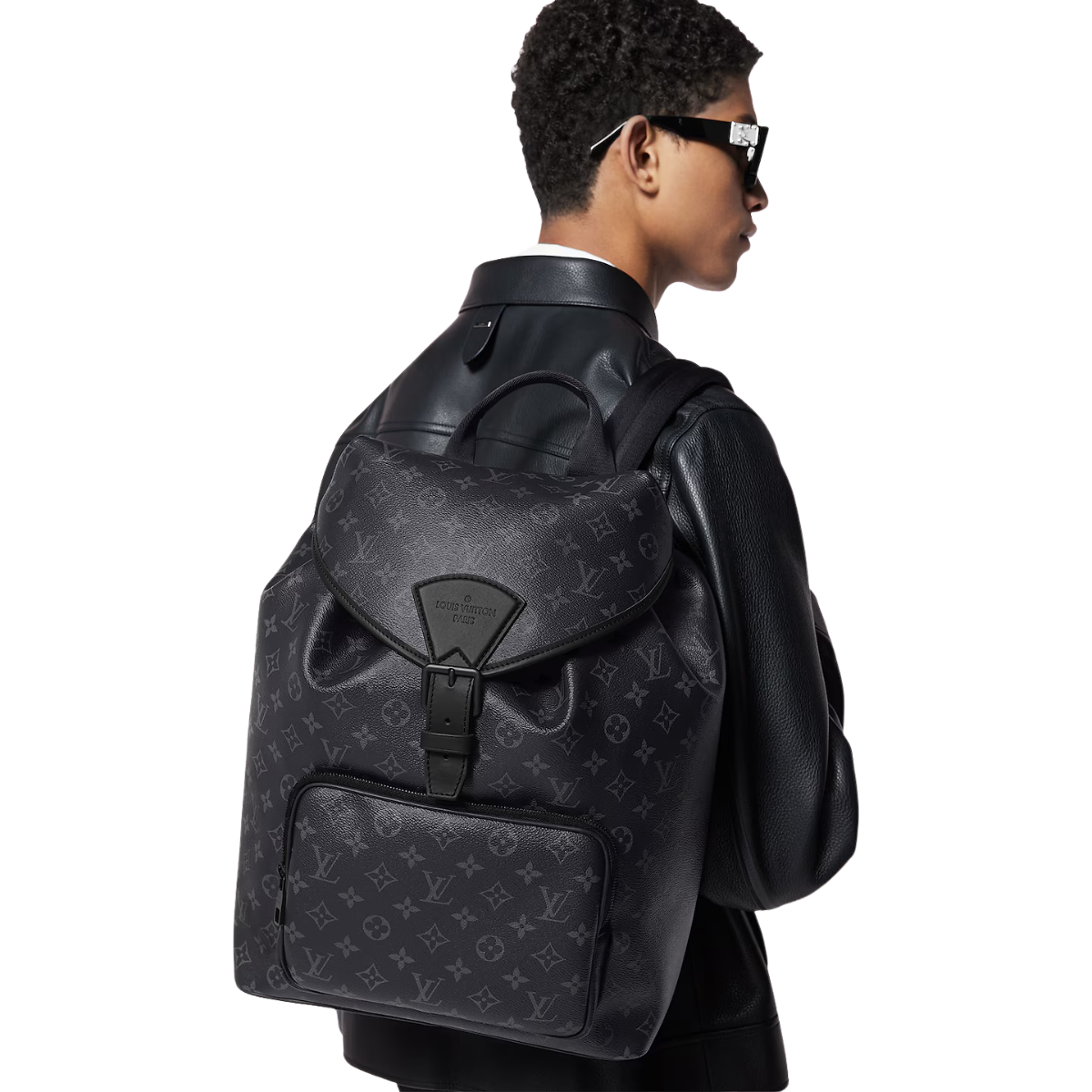 LV Montsouris Backpack Black
