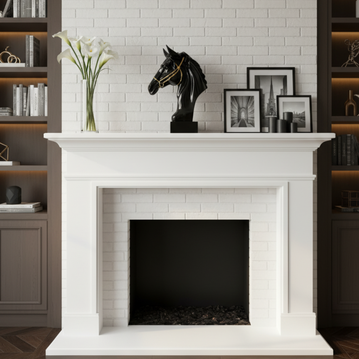 Horse Head Sculpture Black