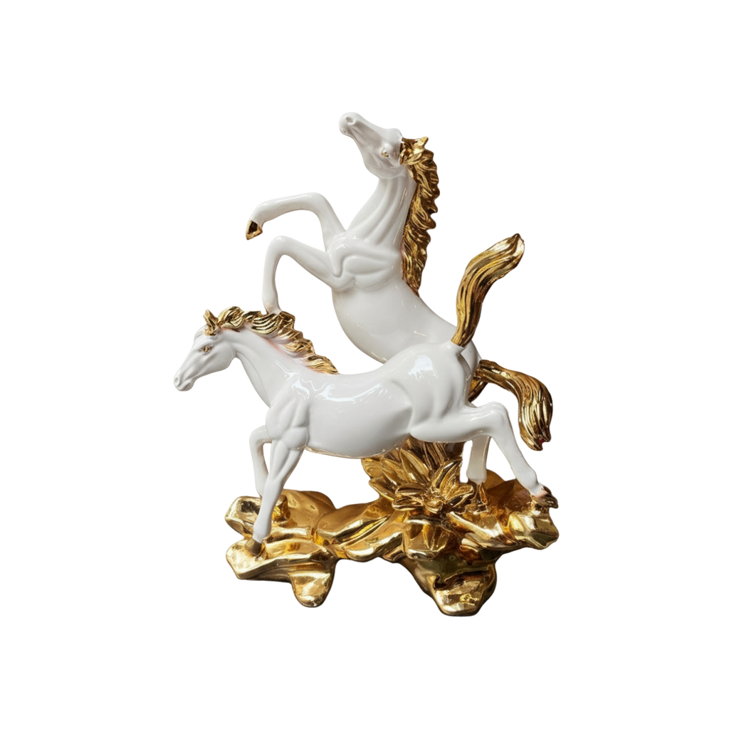 Pair of Horses White