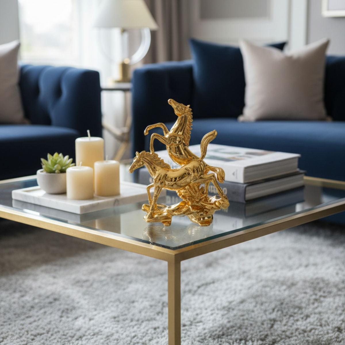 Pair of Horses Golden