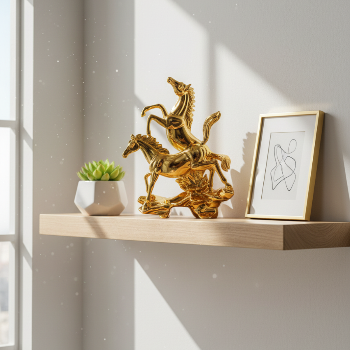 Pair of Horses Golden