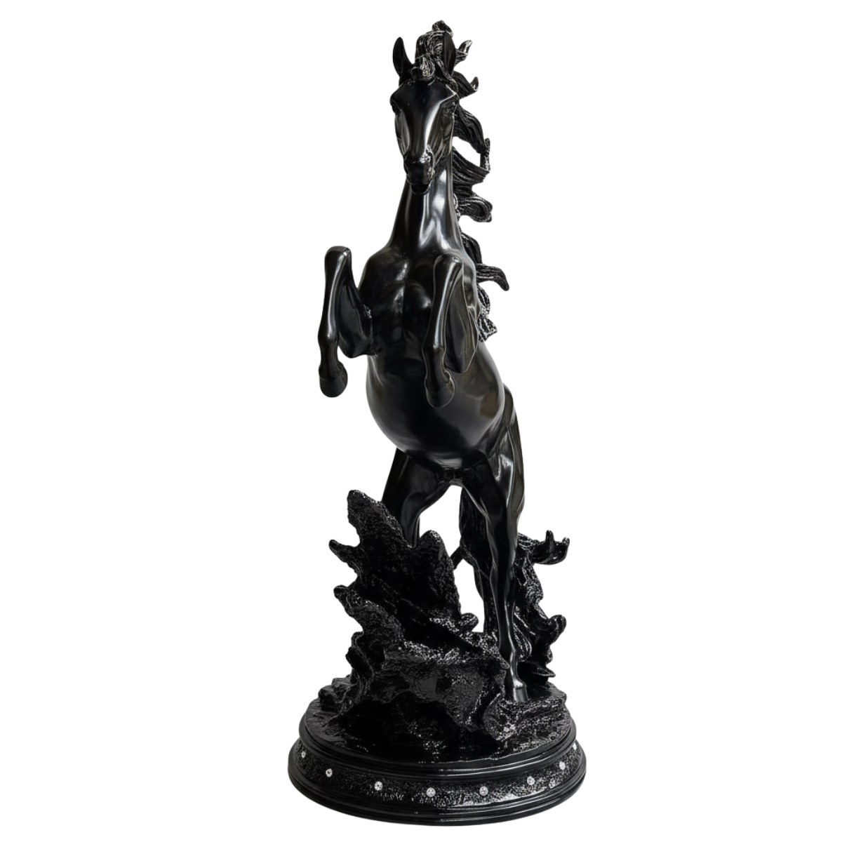 Majesty Horse Sculpture Midnight Black