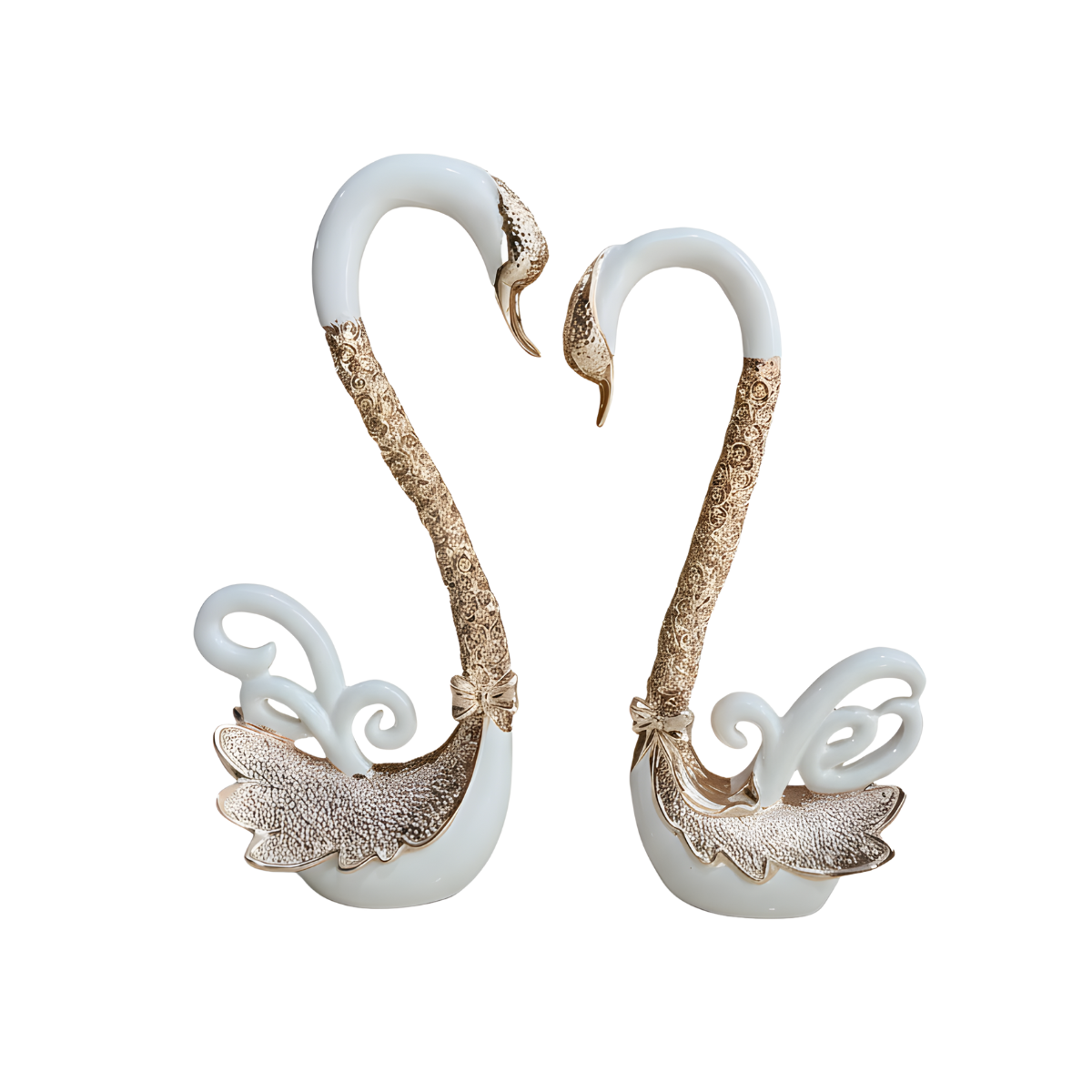 Serenity Swan Pair Rose Gold