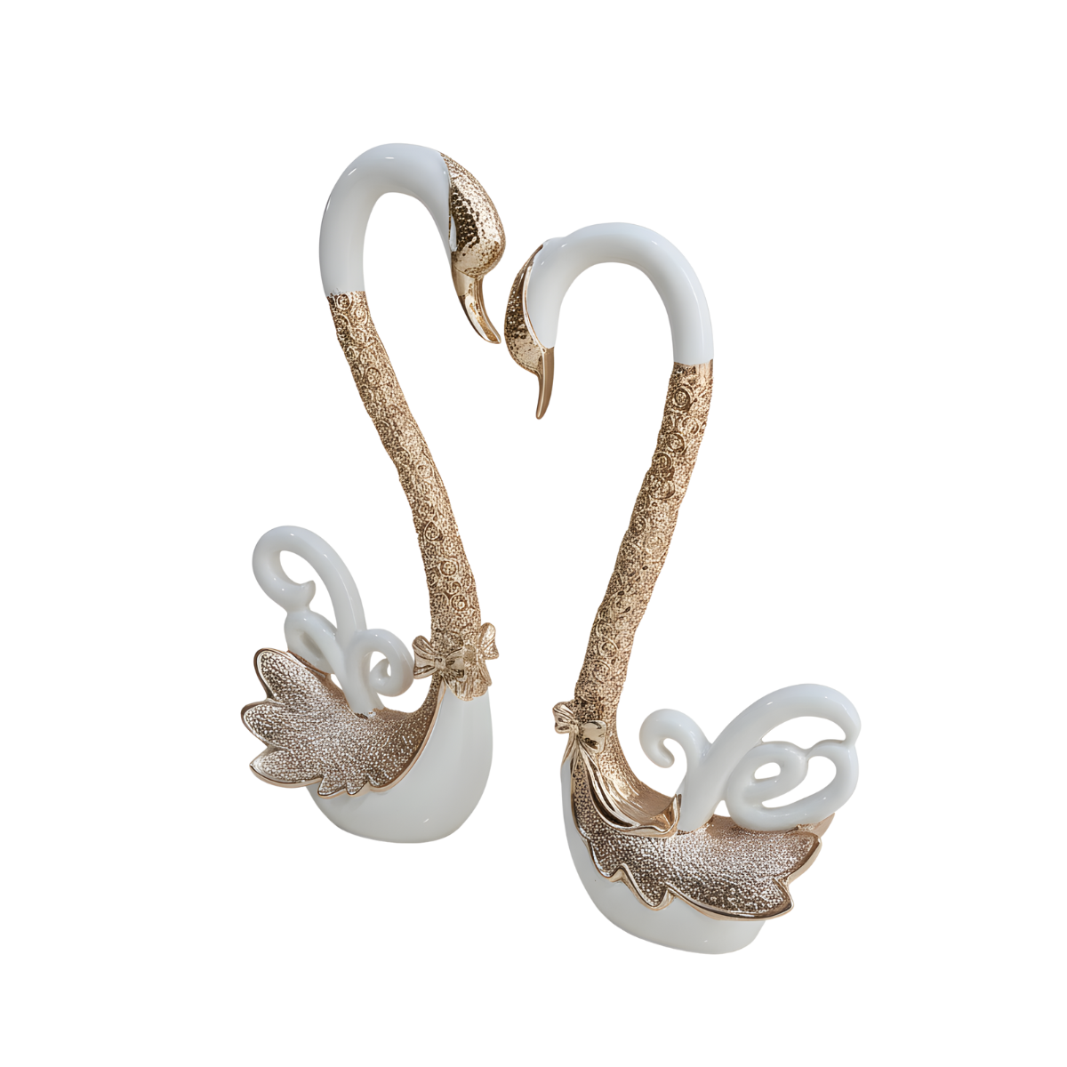 Serenity Swan Pair Rose Gold