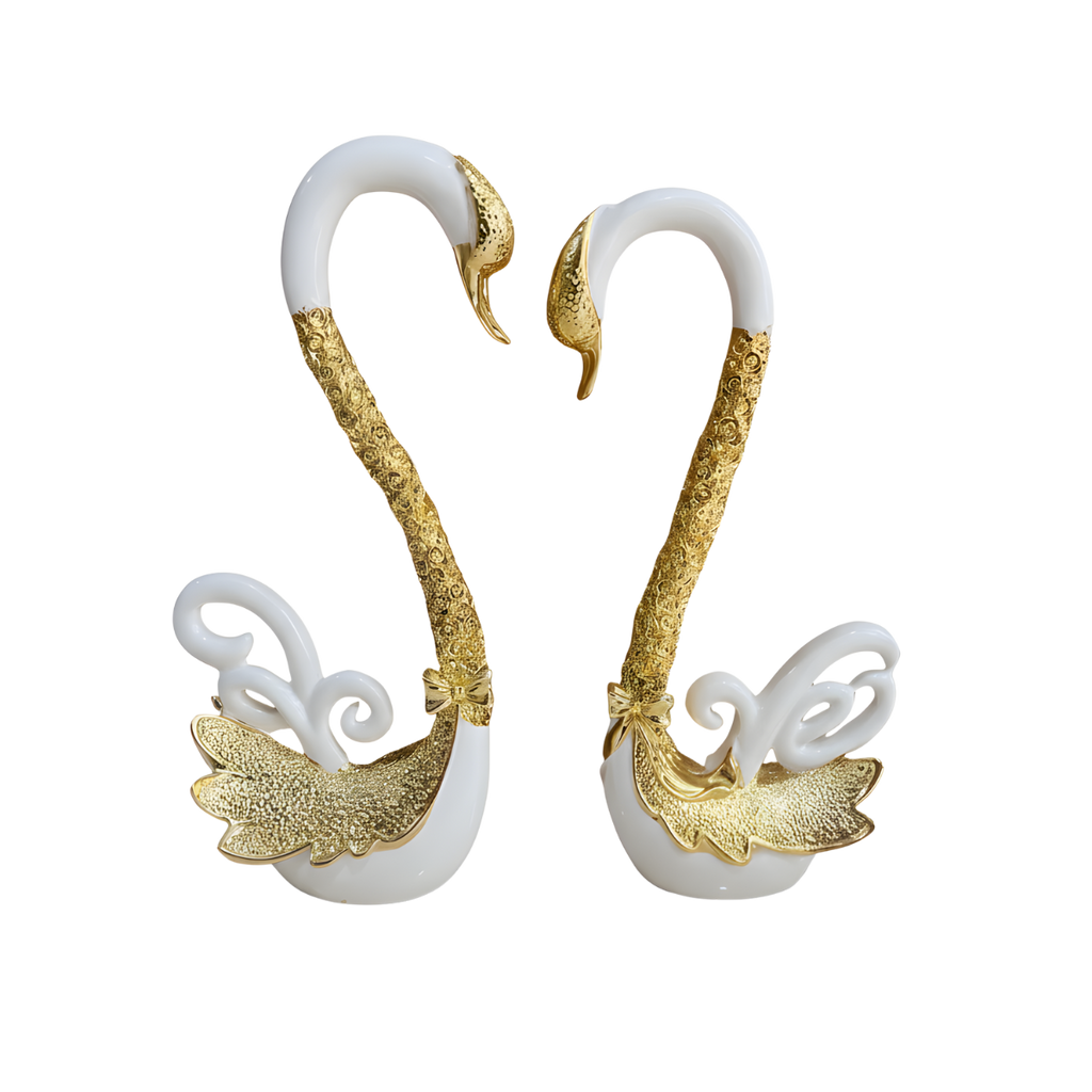 Serenity Swan Pair Gold