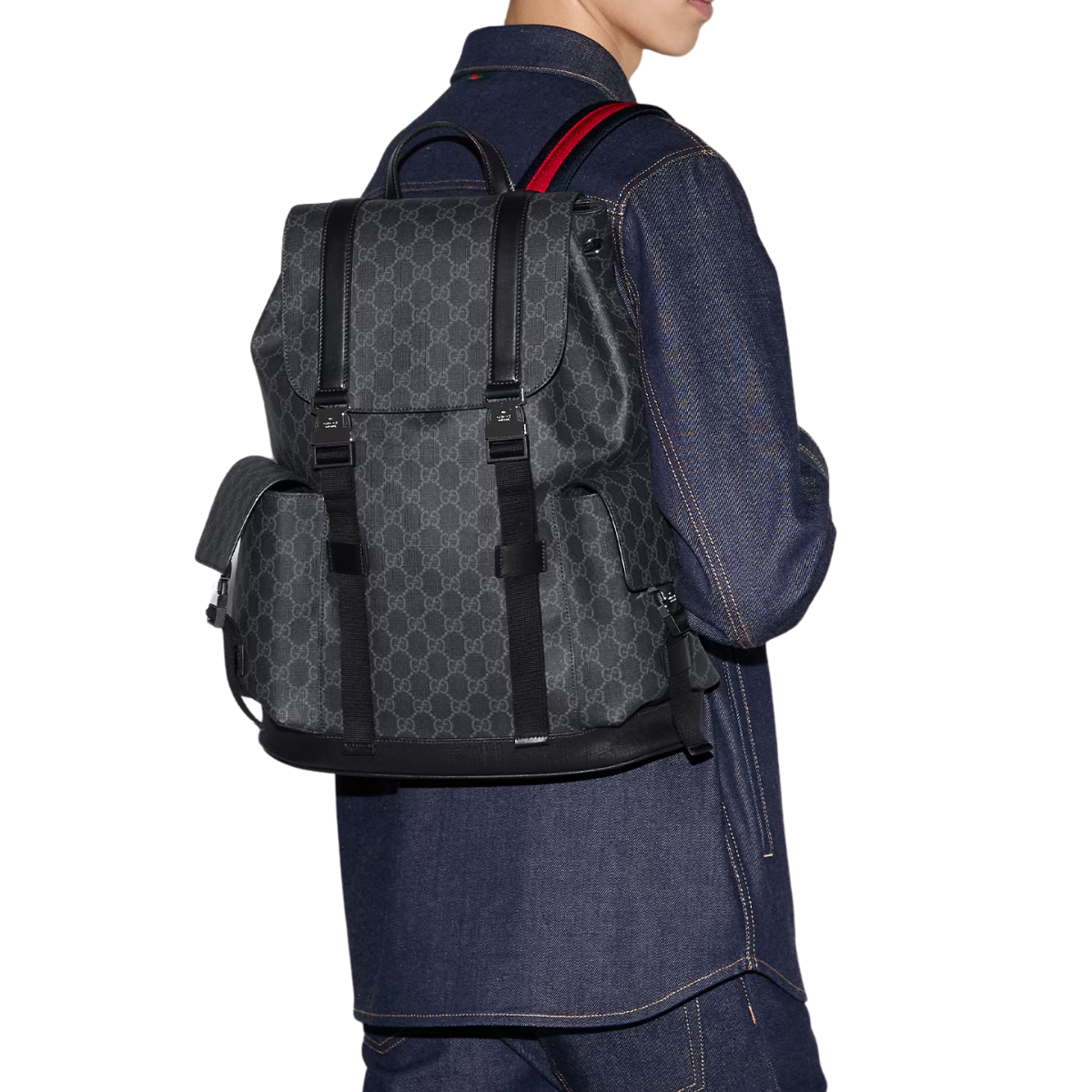 GG Large Backpack Black